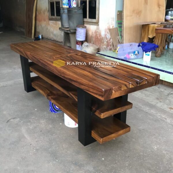 Bangku Kayu Solid Trembesi Salur - Gambar 2