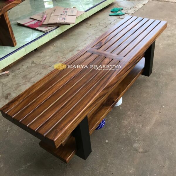 Bangku Kayu Solid Trembesi Salur - Gambar 5